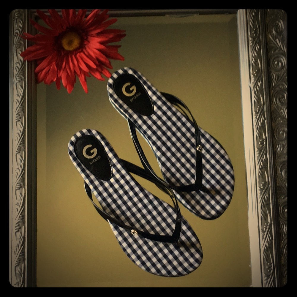 Guess Patent Leather Sandals.